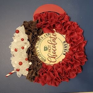 Hot Chocolate Mug Christmas Wreath